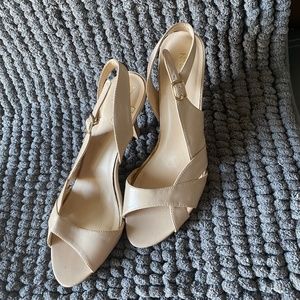 Nude Nine West heels